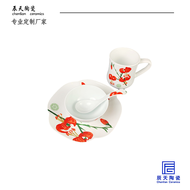 <b>客戶定製 極簡陶瓷油畫風碗杯</b>