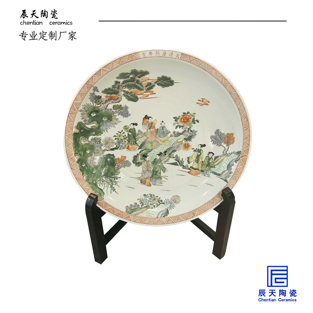 <b>客戶定製 複古人物陶瓷紀念盤</b>
